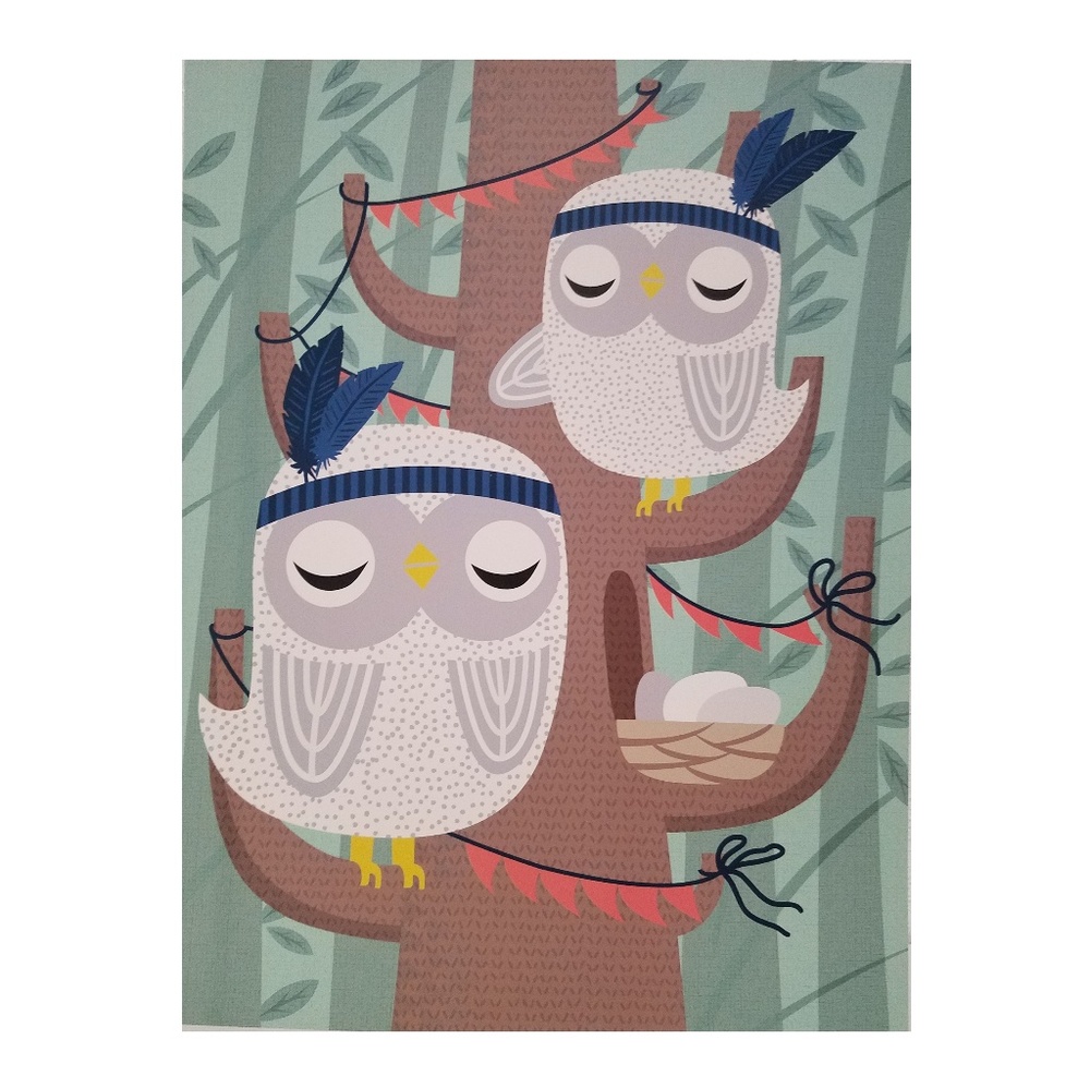 Children's Wall Art Print Guarding the Nest 11X14"